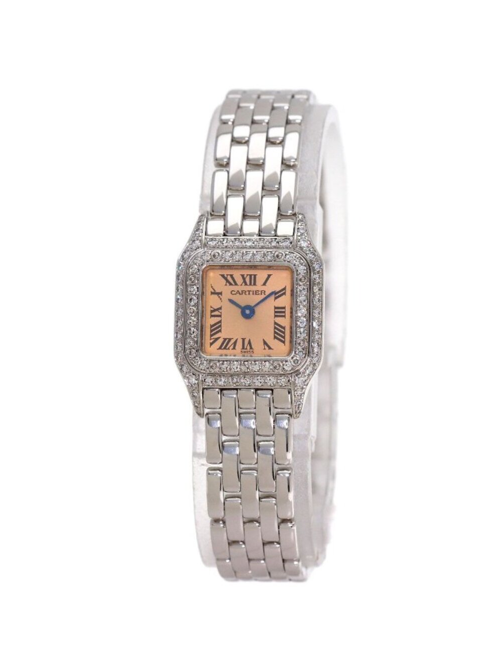 Cartier Mini Panthere Watch 18K White Gold 18K Yellow Diamond